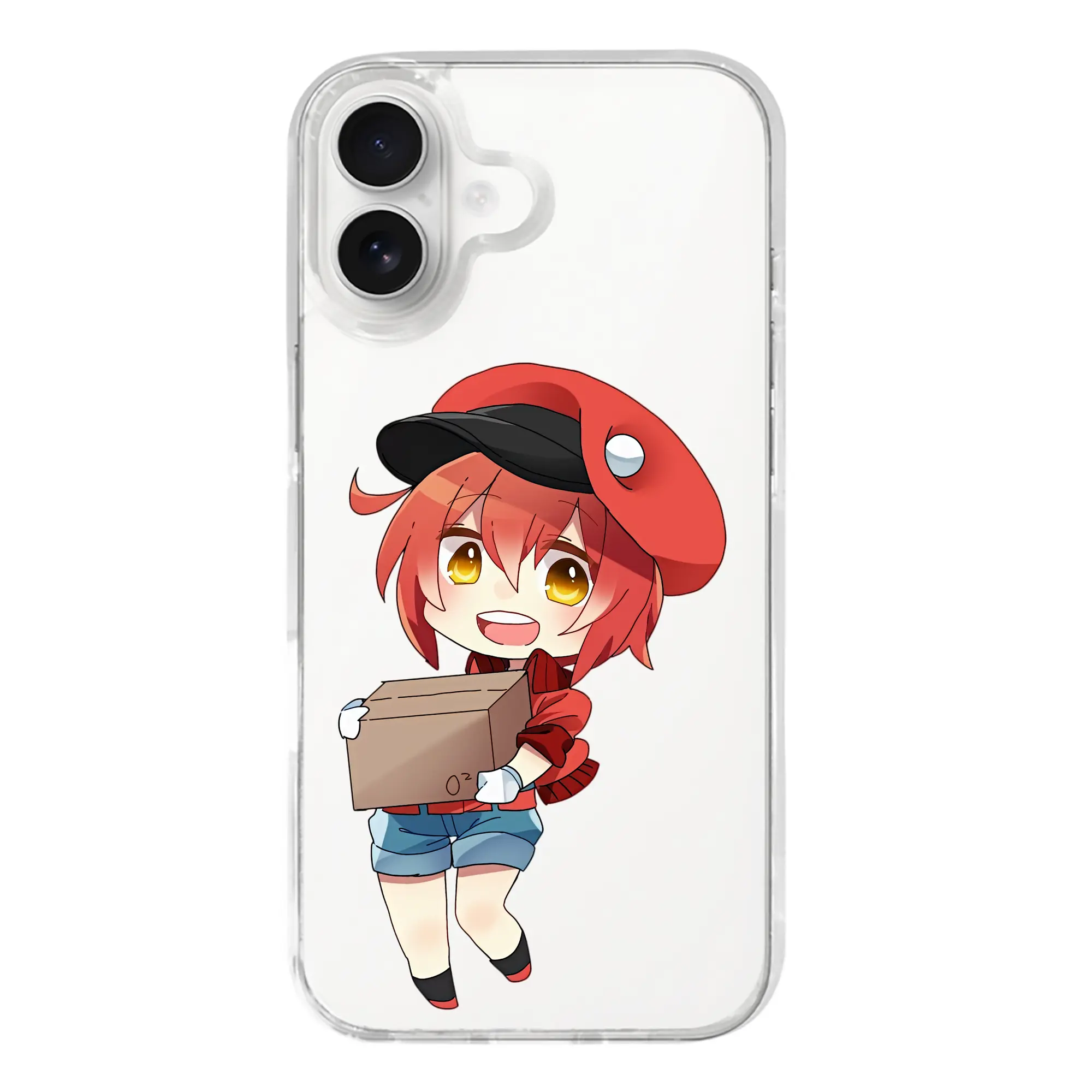 はたらく細胞 グッズ,赤血球 - iPhone 17シリーズ 透明スマホケース – 薄型・耐衝撃・精密フィット保護カバー